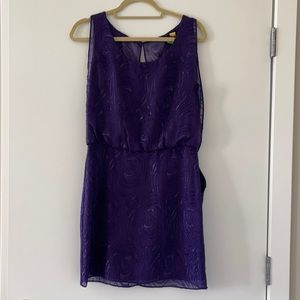 Eggplant, size 4 Laundry dress.